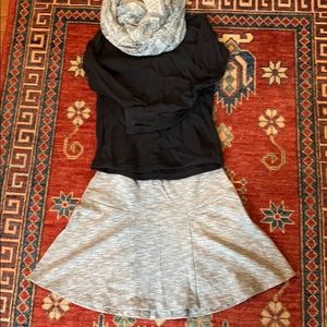 Grey a line skirt - medium